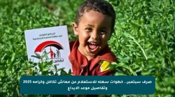 صرف سبتمبر.. خطوات سهلة للاستعلام عن معاش تكافل وكرامة 2025 وتفاصيل موعد الإيداع